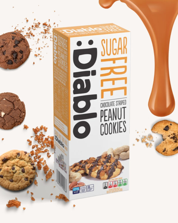 Chocolate Striped Peanut Cookies (150g