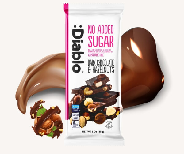 No Added Sugar Dark Chocolate with Hazelnuts Maltitol (85g)