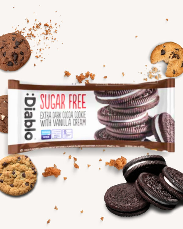 Extra Dark Sandwich Cookies with Vanilla Cream (44g)