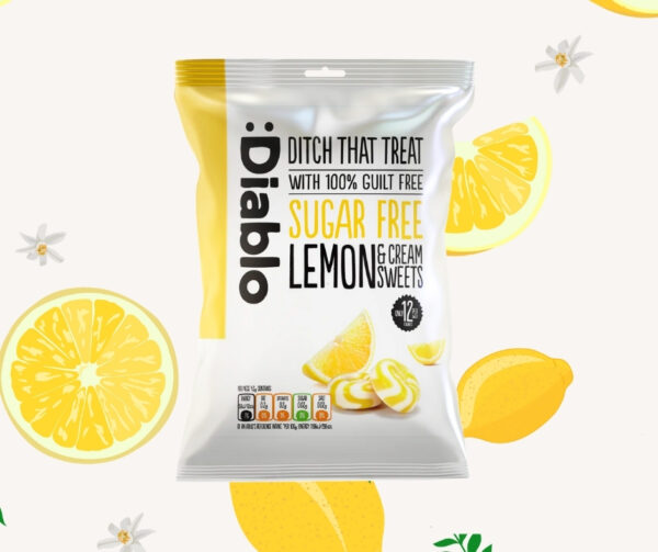 Yummy little swirls of lemon and cream flavoured sweetness. Just 12 calories per sweet. Sugar free, diabeTEC