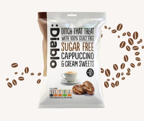 Sugar Free Cappuccino and Cream Sweets (75g)