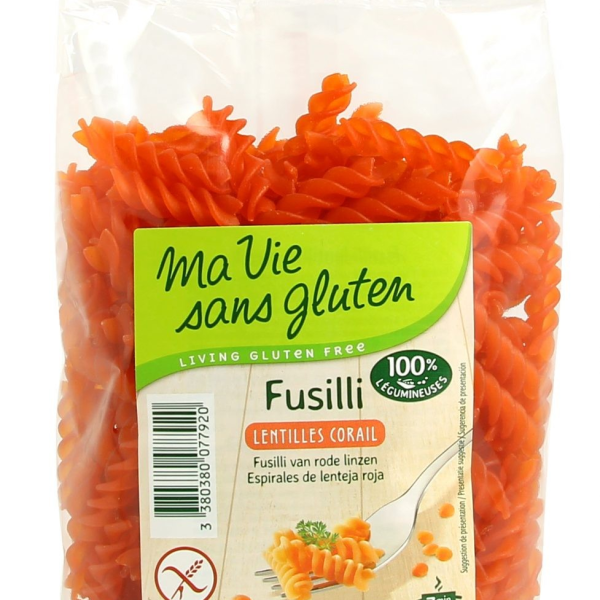ma vie sans gluten fusilli lentilles corail 250g