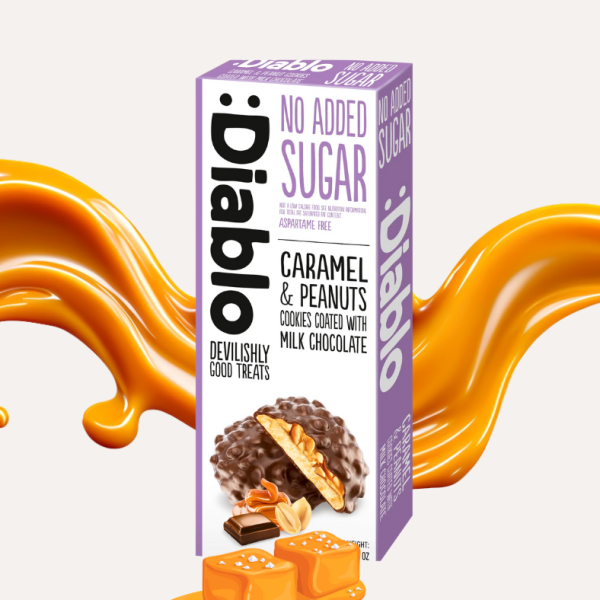 Caramel & Peanut Cookies coated with Milk Chocolate(100g)