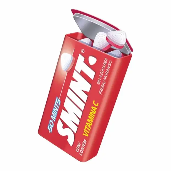 Smint Mints Morango – Boîte Métallique de 50 Bonbons