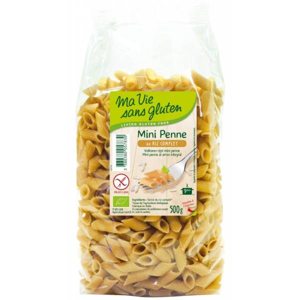 Ma Vie Sans Gluten MINI PENNE AU RIZ COMPLET 500 G