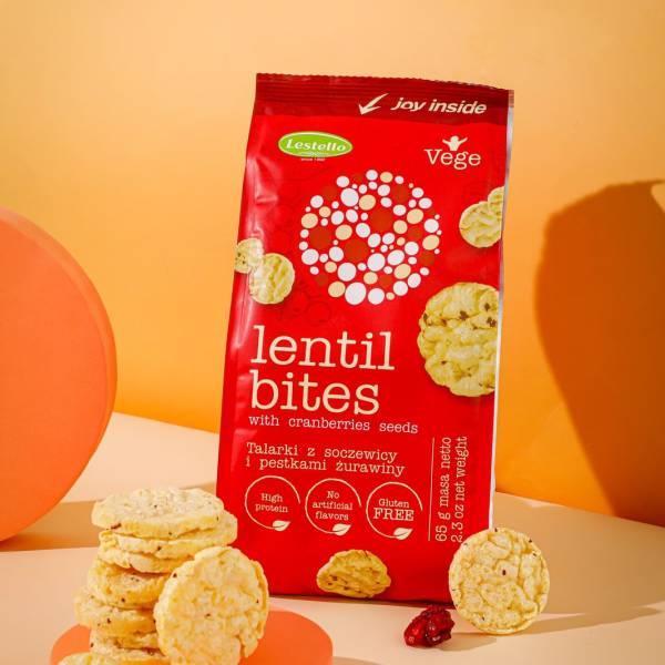Mini galettes de lentilles aux graines de cranberry 65G