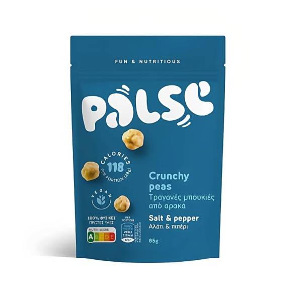 Petits pois croquants Palse, sel et poivre, 85 g