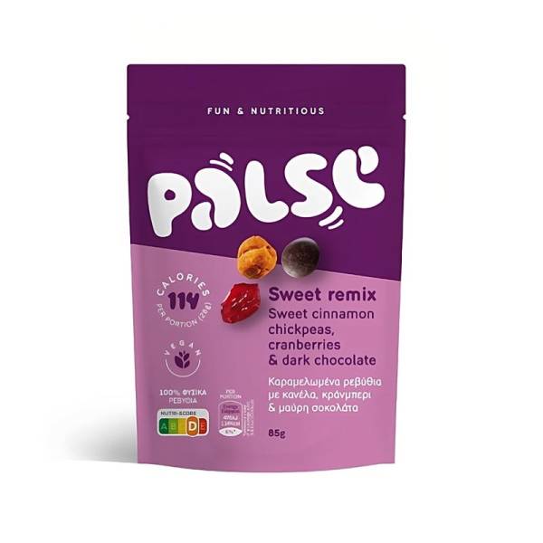 Palse Sweet Remix Cinam, Pois Chiches, Granb, Choc Noir 85gr